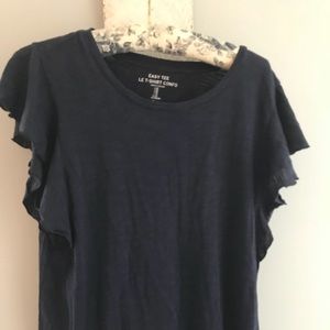 Navy Gap flutter sleeve tee